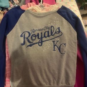 Royals off the shoulder long sleeve